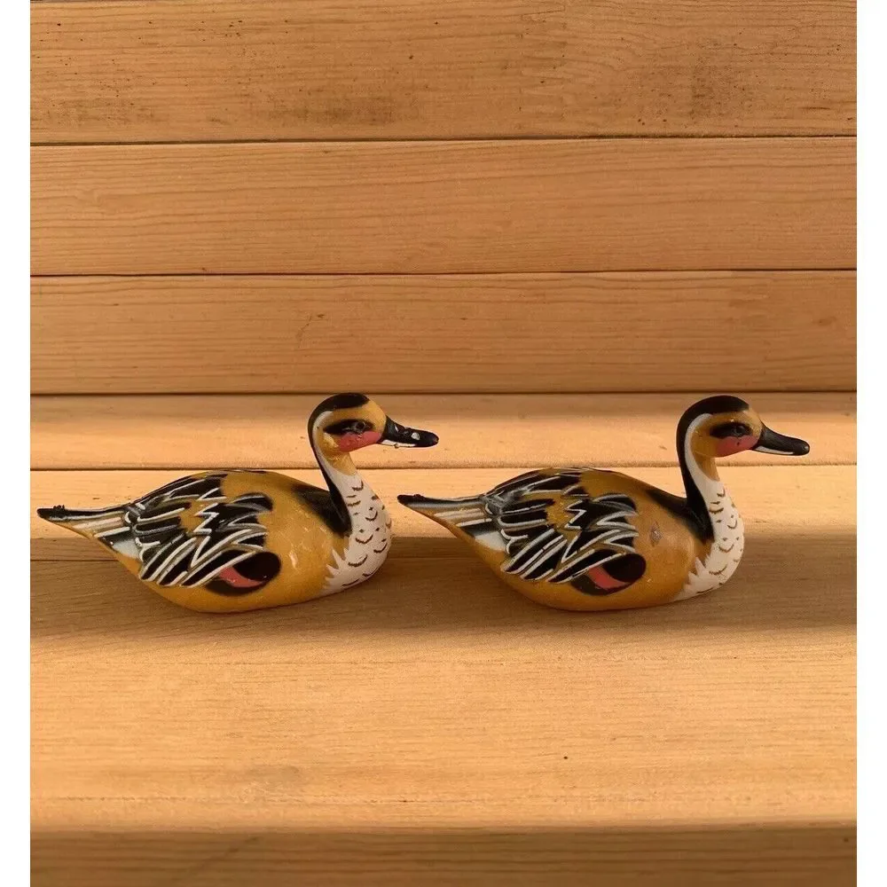 Vintage Mallard Duck Collectable Figurine Brown 3